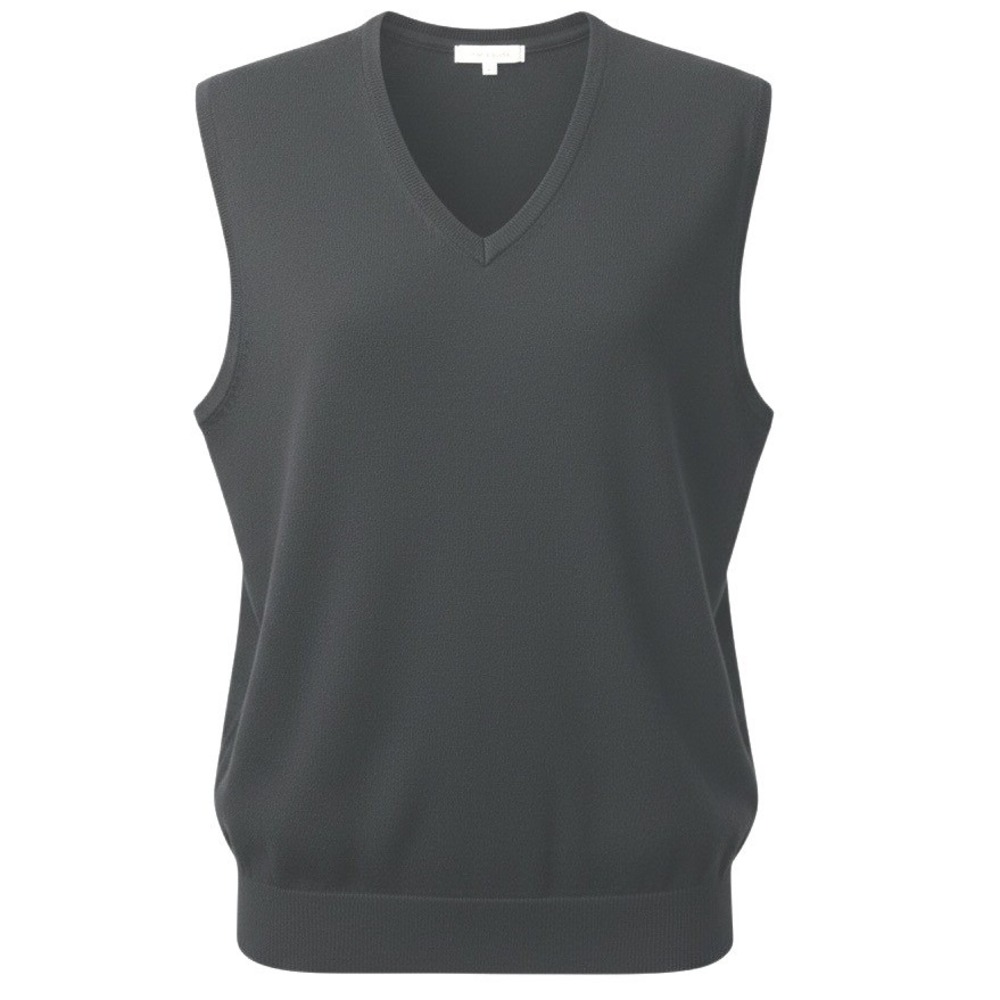 Jos. A. Bank Sweater Vest Mens XL Black Traveler V-Neck 100% Merino Wool Classic